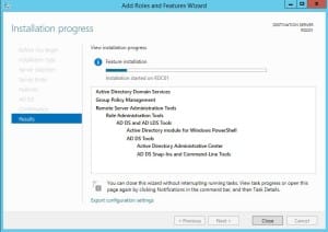 installing